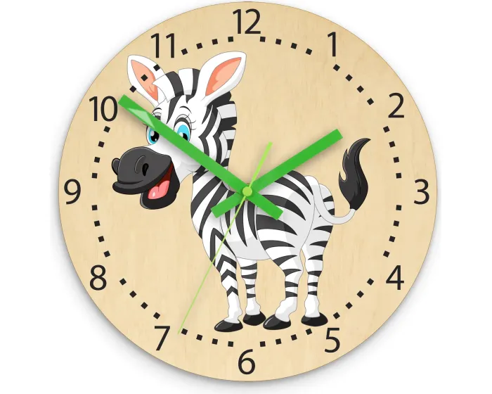 Dětské nástěnné hodiny Ami Zebra 30 cm vícebarevné
