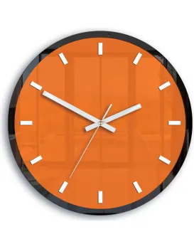 Nástěnné hodiny Rolo 30 cm oranžové