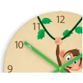 Dětské nástěnné hodiny Ami Opice 30 cm vícebarevné
