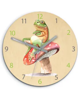 Dětské nástěnné hodiny Ami Žába 30 cm vícebarevné