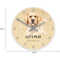 Dětské nástěnné hodiny Ami Zlatý retrívr 30 cm vícebarevné