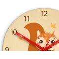Dětské nástěnné hodiny Ami Veverka 30 cm vícebarevné
