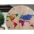 Nástěnné hodiny World Wood hnědé