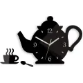 Nástěnné hodiny Kettle černé