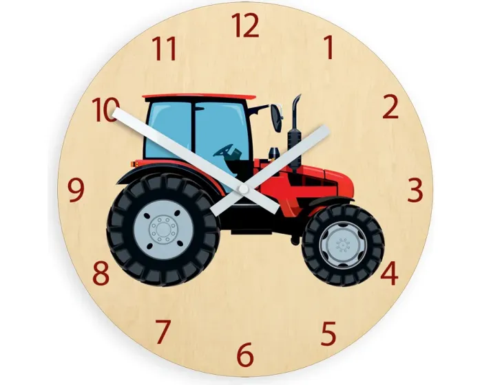 Dětské nástěnné hodiny Ami Traktor 30 cm vícebarevné