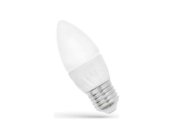 LED žárovka svíčka E-27 230V 6W studená bílá