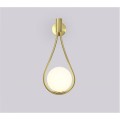 Nástěnná lampa Ball 40 cm zlatá