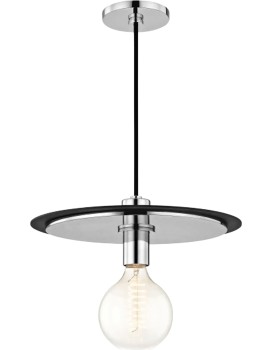 Závěsná lampa La Belle XXXIII černá/stříbrná