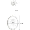 LED světelná ozdoba na okno JINGLE BELLS II kruhová bílá