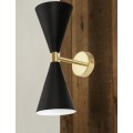 Nástěnná lampa KINKIET STYLE II černá/zlatá