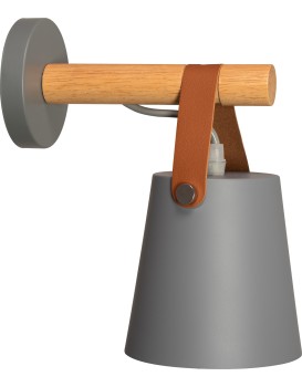 Nástěnná lampa AMELIA šedá