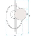 Nástěnné svítidlo APP1435-W černé