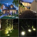 Solární LED lampa Berny 12 cm stříbrná