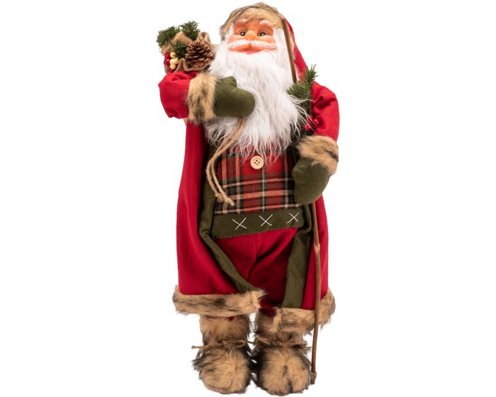 Figurka Santa Clause Mikolaj E85 70 cm červená