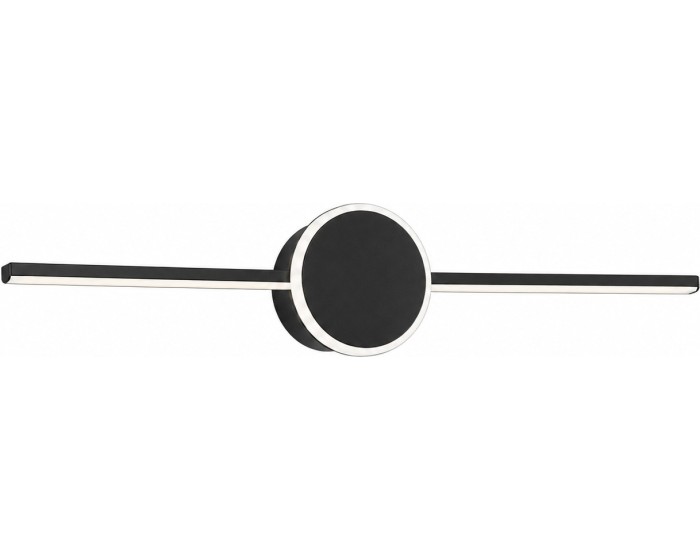 Koupelnové svítidlo s LED Round BLACK 40CM APP848-1W
