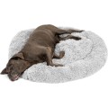 Kulatý pelíšek pro psy a kočky PLUSH vel. L 100 cm světle šedý