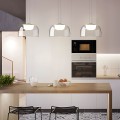 Závěsný LED lustr APP1690-1PC B čirý/neutrální bílá