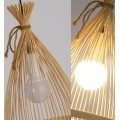 Závěsná lampa La Belle Boho II černá/hnědá