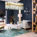 Závěsný LED křišťálový lustr APP1513-CP80 zlatý/neutrální bílá