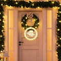 LED světelná ozdoba na okno JINGLE BELLS II kruhová bílá