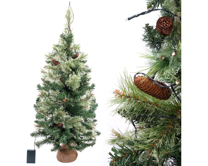 LED vánoční stromek Merry Christmas 100 cm zelený