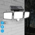Nástěnná solární LED lampa Nachas černá