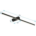 Koupelnové LED svítidlo APP1343-W 81,5 cm černé/neutrální bílá