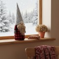 Vánoční skřítek ELF 055 - 50 cm červeno-šedý