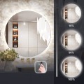 Kulaté nástěnné zrcadlo s LED osvětlením HZJ 60 cm