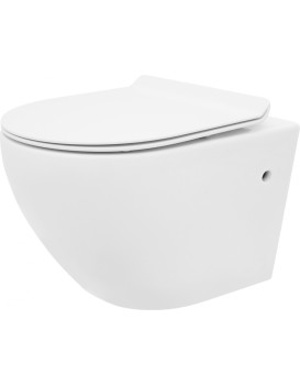 Závěsná WC mísa Rea Carlo Mini Rimless Slim N bílá