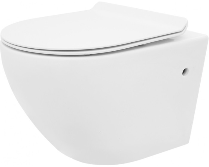 Závěsná WC mísa Rea Carlo Mini Rimless Slim N bílá