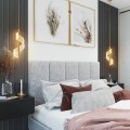 Závěsný LED lustr APP1550-CP zlatý/neutrální bílá