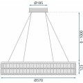 Závěsný LED lustr APP1568-CP zlatý