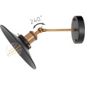 Nástěnná lampa PORTO KINKIET BLACK