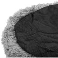 Kulatý pelíšek pro psy a kočky Plush vel. M 80 cm světle šedý