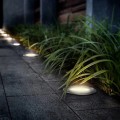 Solární LED lampa Berny 12 cm stříbrná