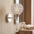 Nástěnná lampa v glamour stylu APP716-1W E27 stříbrná