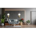 Nástěnná lampa APP894-1W zlatá