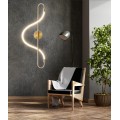 Nástěnná LED lampa Kinkiet IX zlatá