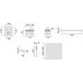 Podomítková sprchová sada REA FENIX DAVIS s termostatem + box chromovaná
