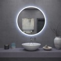 Kulaté dotykové zrcadlo s LED osvětlením Simple 80 cm