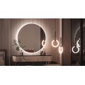 Kulaté dotykové zrcadlo s LED osvětlením HZJ070 70 cm