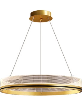 Závěsná lampa La Belle XXVI zlatá