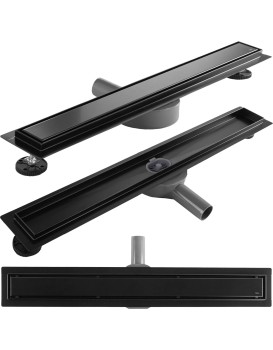 Lineární odtokový žlab Rea Neox Pro 80 cm černý