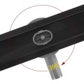 Lineární odtokový žlab Rea Neox Pro 80 cm černý
