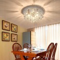 Křišťálové stropní svítidlo Glamour 392179 stříbrné