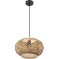 Závěsná lampa La Belle Boho III černá/hnědá