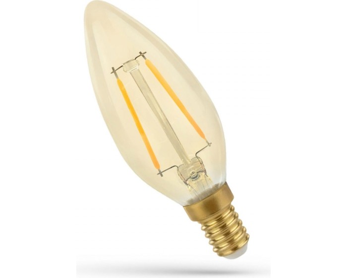 LED žárovka SVÍČKA 5W E14 COG RETROSHINE teplá bílá