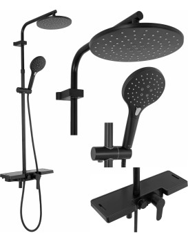 Sprchový set Rea Santos černý
