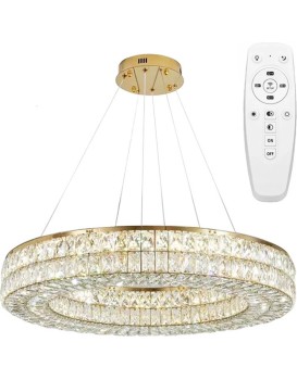 Závěsný LED lustr APP1568-CP zlatý